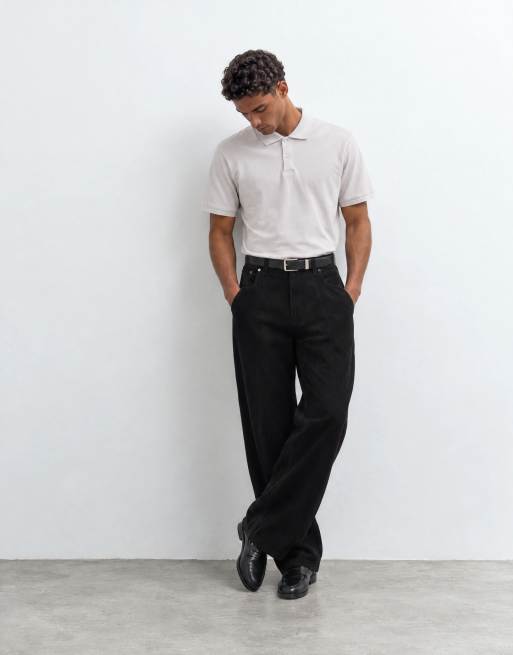 ASOS DESIGN pikétröja i beige piké, 7 av 9