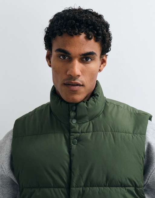 ASOS DESIGN pikowany bezrękawnik w średniej zieleni, 4 z 5