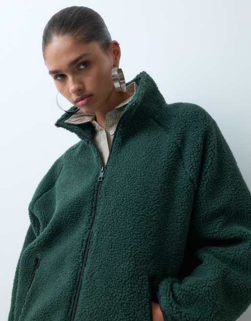 ASOS DESIGN - Pile verde e rosa con zip, 2 di 4