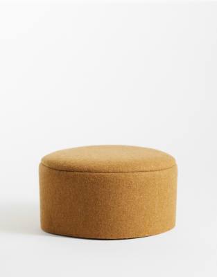 Asos Design Pillbox Hat In Brown