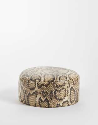 Asos Design Pillbox Hat In Multi
