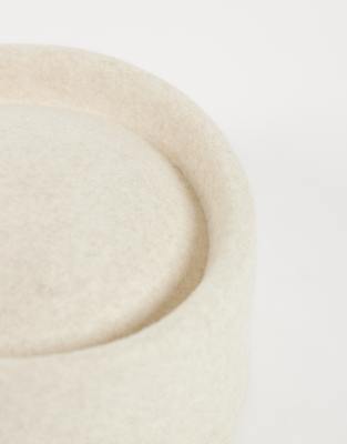 Asos Design Pillbox Hat In White
