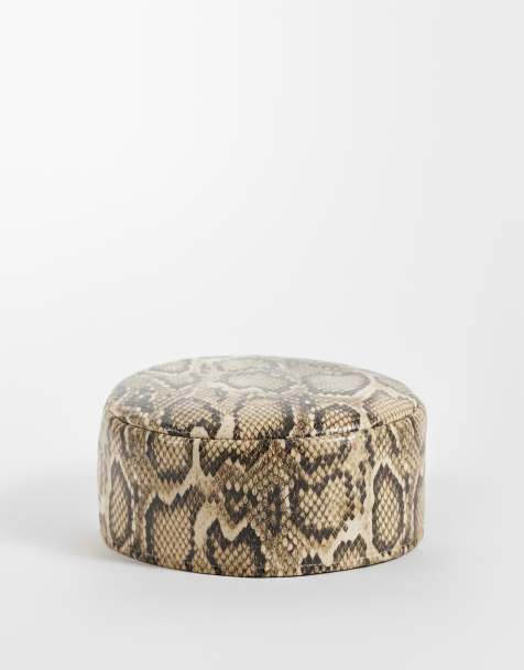 ASOS DESIGN pillbox-hatt med ormmönster - view 1