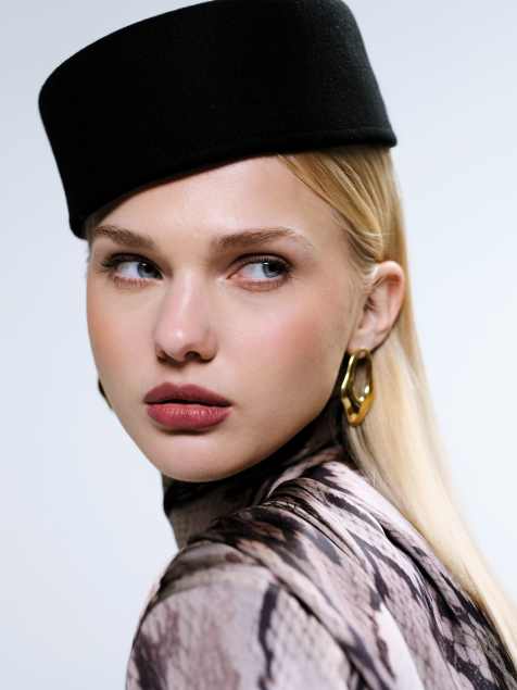 ASOS DESIGN – Pillbox – Hut aus schwarzem Filz - view 1