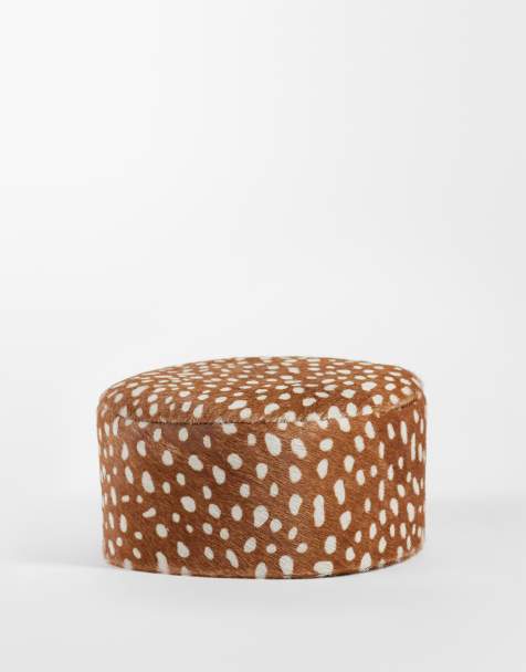 ASOS DESIGN - Pillboxhoed van leer bedekt met haartjes in hertenprint - view 1