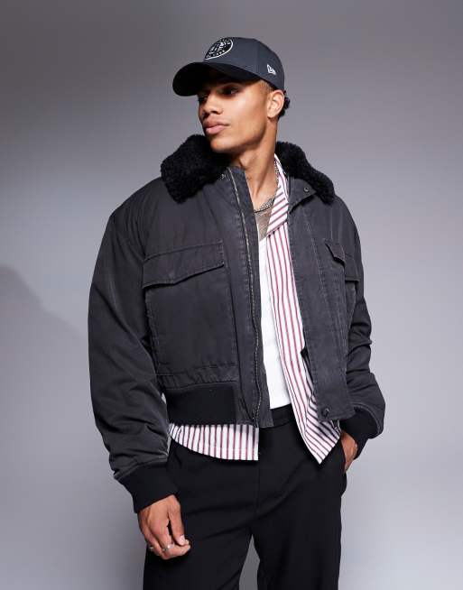 Flying Jacket B3 Fliegerjacke Alpha ALPHA INDUSTRIES, Jacke, Schwarz