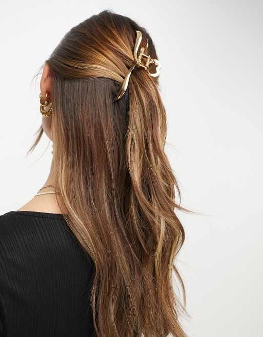 ASOS DESIGN - Pince à cheveux avec motif cœur - Doré, 4 de 4