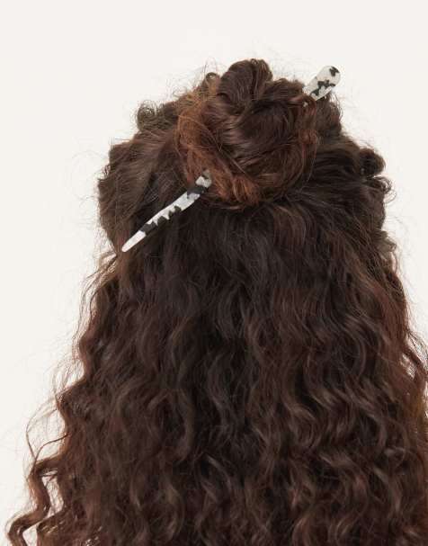 ASOS DESIGN - Pince à cheveux - Noir et blanc - view 1