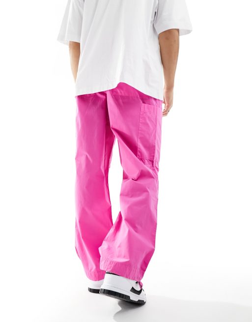 ASOS DESIGN - Pink cargobukser med vidde, 3 af 5