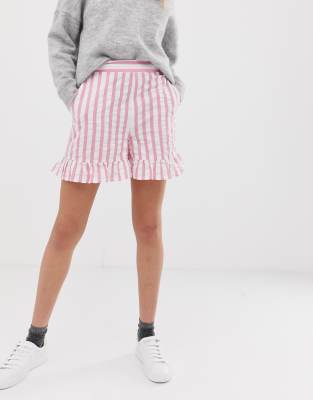 pink stripe shorts