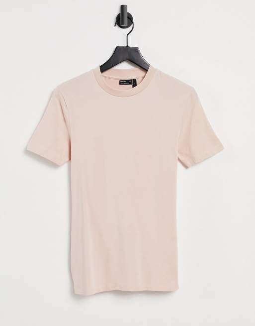 ASOS DESIGN - Pink tætsiddende t-shirt