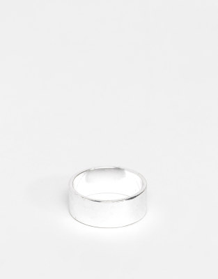 ASOS DESIGN pinky band ring ring in silver tone - ASOS Price Checker