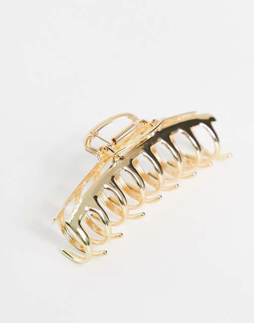ASOS DESIGN - Pinza per capelli minimal colore oro