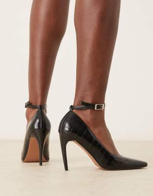 Asos Design Pippa High Heel Pumps In Black