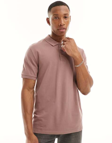 Men's brown shop polo t shirt