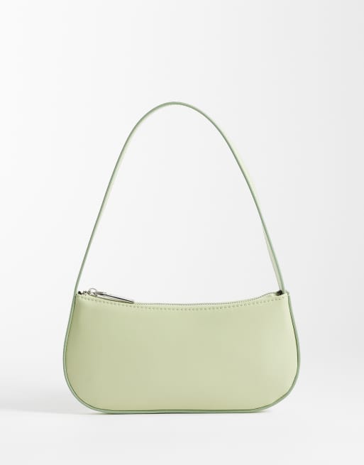 ASOS DESIGN – Pistagegrön axelväska
