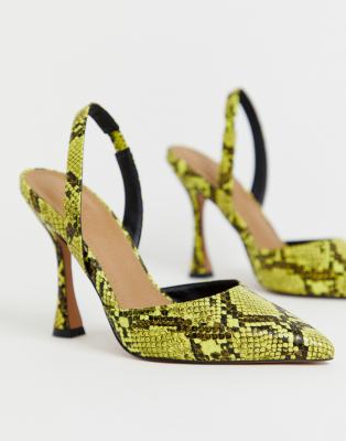 asos yellow heels