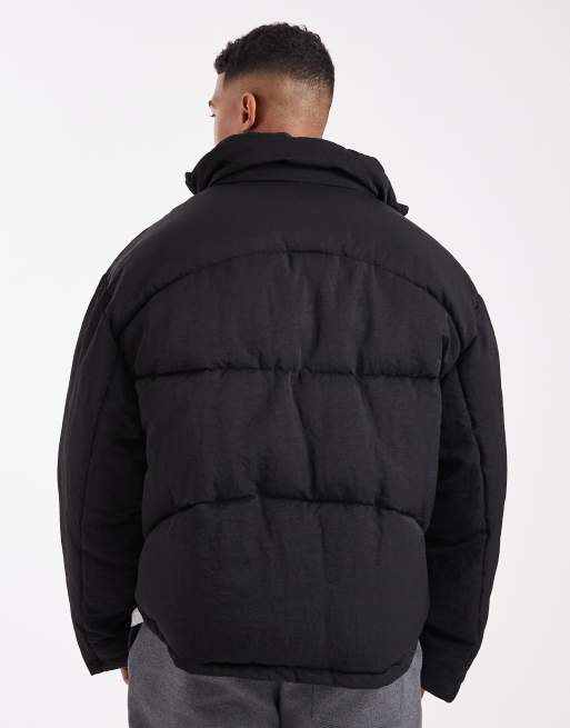 ASOS DESIGN - Piumino oversize nero, 3 di 5