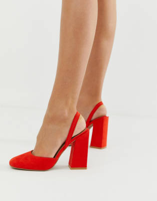 asos red court shoes