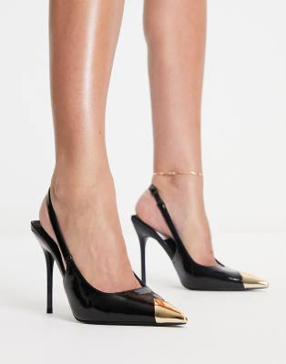 ASOS DESIGN Pixel high heeled shoes in black