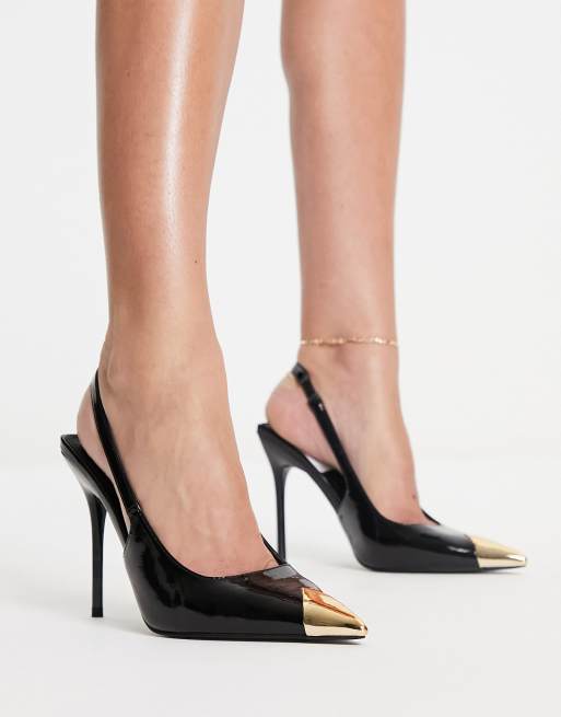 ASOS DESIGN Pixel high heeled shoes in black | ASOS