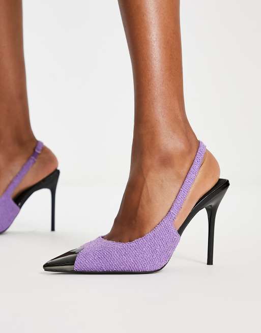 ASOS DESIGN - Pixel - Schoenen met hoge hak in paars