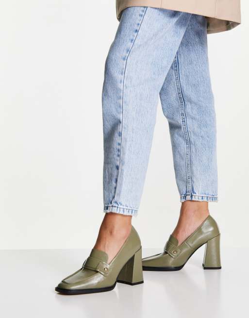 Asos design pixie pointed store high heels with studs