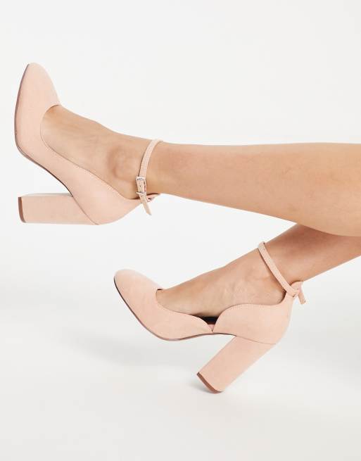 Chaussure rose best sale pâle à talon