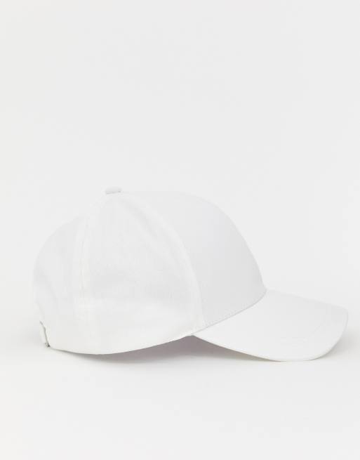 ASOS DESIGN plain baseball cap with improved fit in black