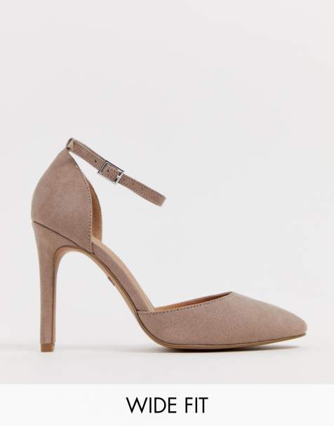 ASOS DESIGN - Playground - Stampa cachemire a pianta larga con tacco alto