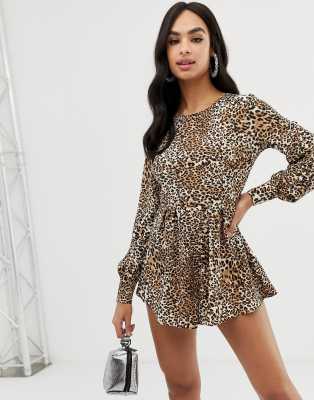 animal print playsuit