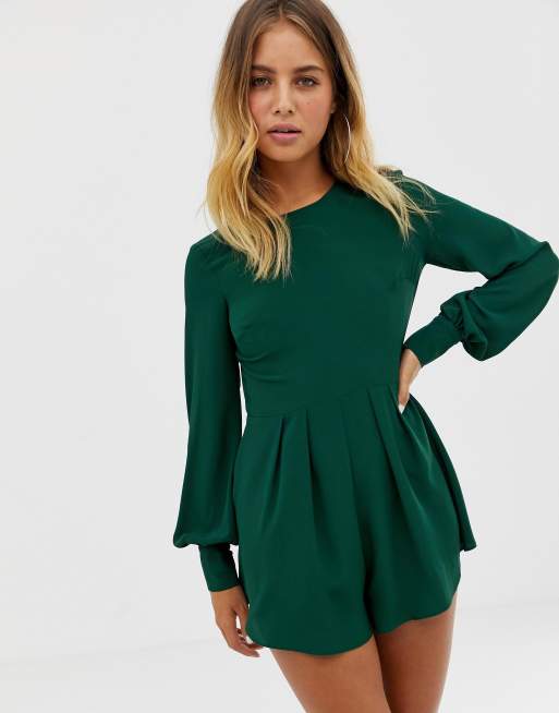 Asos best sale green playsuit