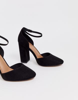 ASOS DESIGN - Pleasant - Scarpe nere con tacco alto e largo | ASOS