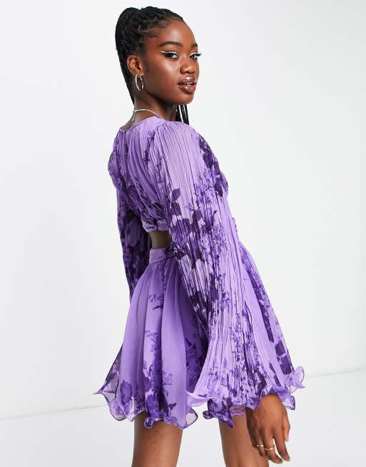strapless open back dress Primavera Couture 4364 Size 8, 14 Purple Sheer Corset Prom Dress Sequin Beaded Crystals Scoop Neck Formal Slit Gown 8 / Purple main image 0