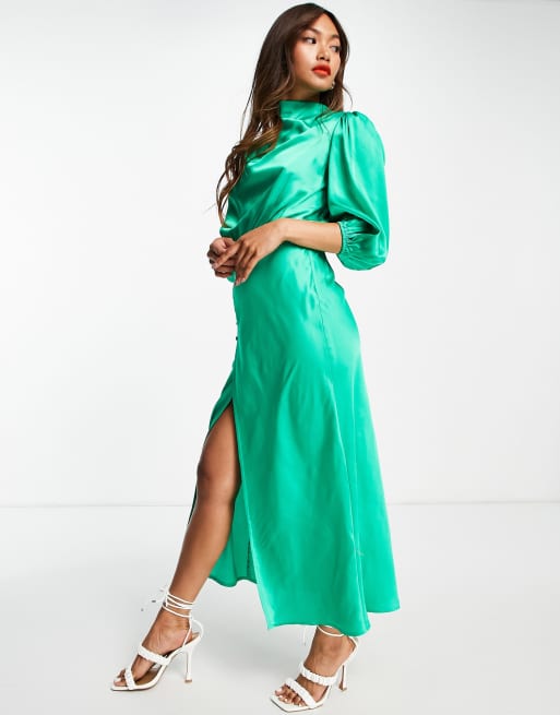 Asos emerald hotsell green dress