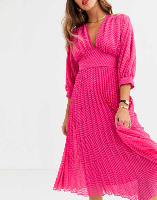 Asos neon outlet pink dress