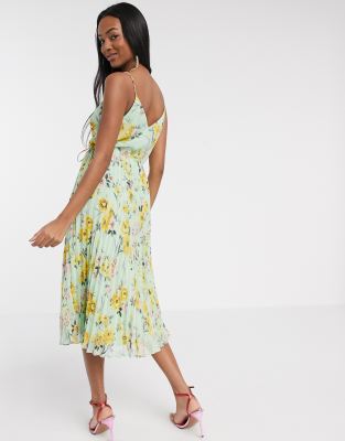 asos design pleated dress