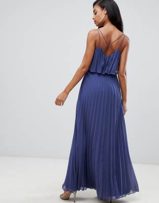 lace trim fringe halter dress