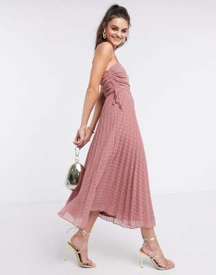 midi rose dress