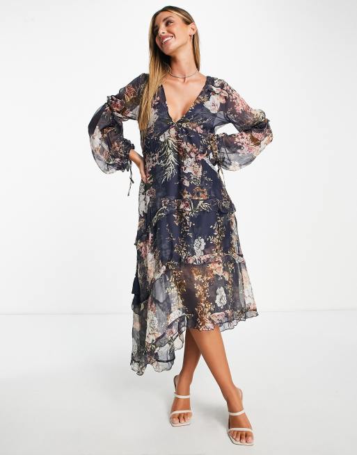 Layered 2024 floral dress