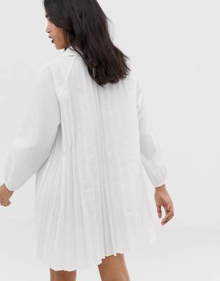 asos long sleeve white dress