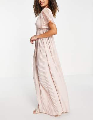 asos pink gown