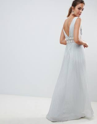 asos grey maxi dress