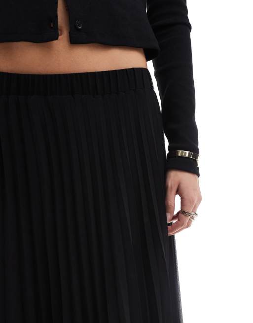 Asos pleated maxi skirt sales