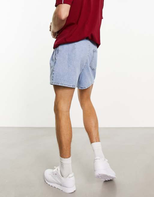 Mid length denim on sale shorts