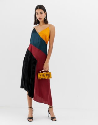 asos color block dress