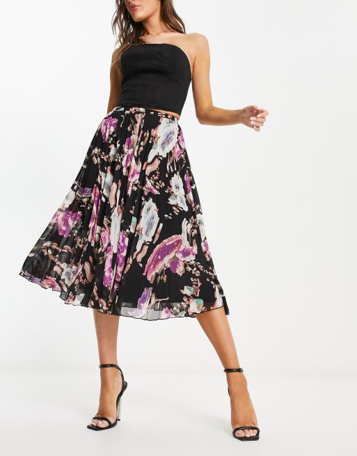 Coast bailey print pleated 2024 dress