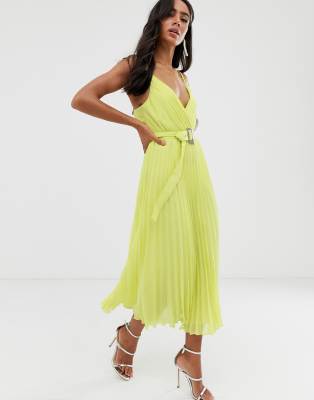 asos design midi dress with cami straps