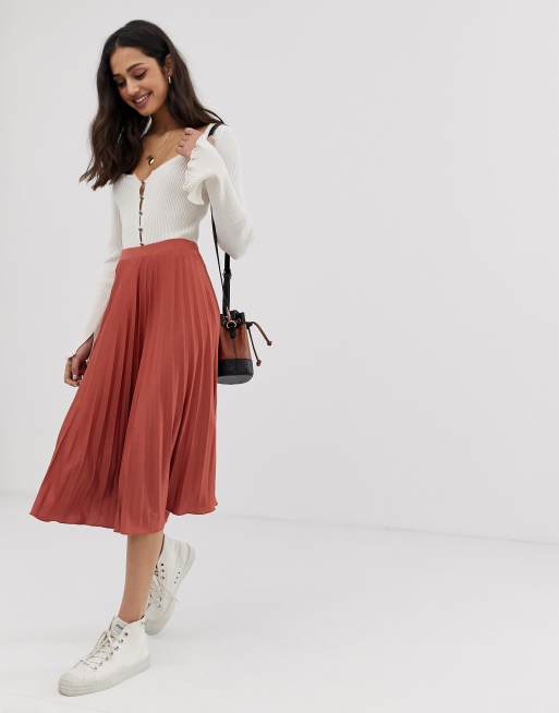 Asos jersey shop midi skirt