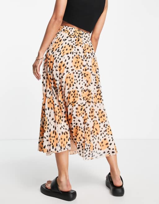 Asos animal print midi skirt best sale